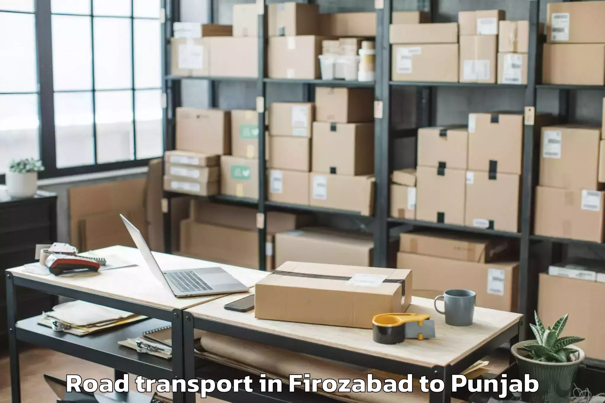 Book Firozabad to Tapa Road Transport Online